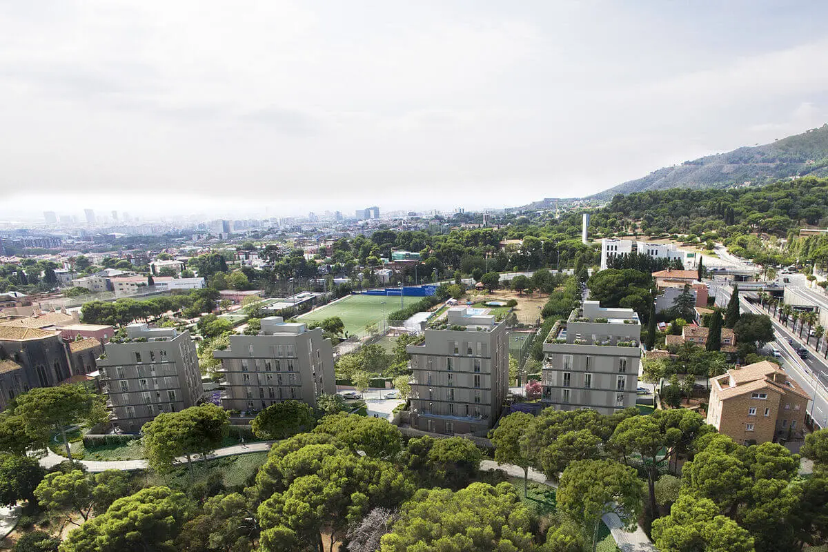 Campo de fútbol en Sarrià, Barcelona